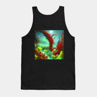 Under Sea Painting With Beautiful Ocean Plants Tank Top